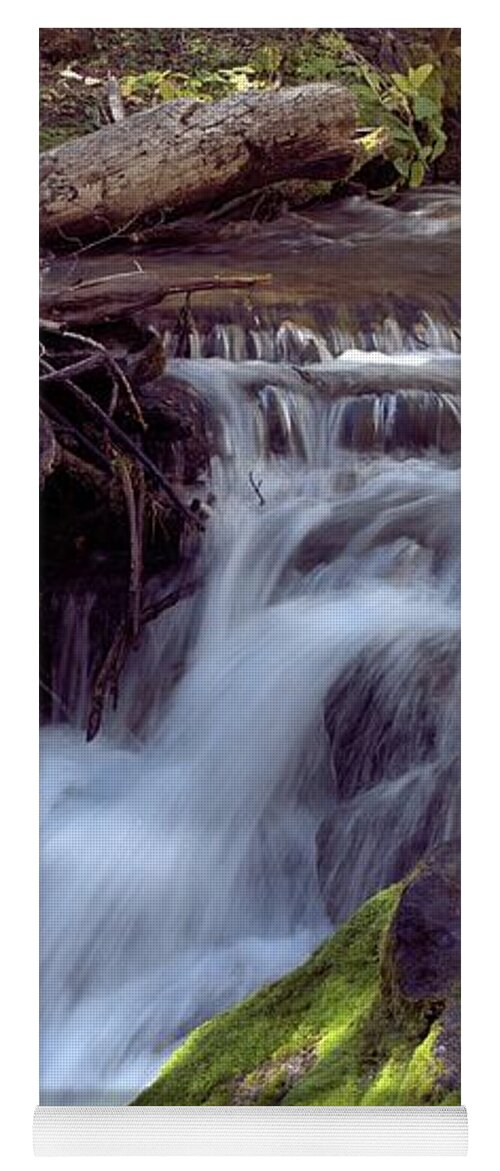 Waterfall Yoga Mat featuring the photograph Lost Creek State Park #3 Waterfall by Kae Cheatham