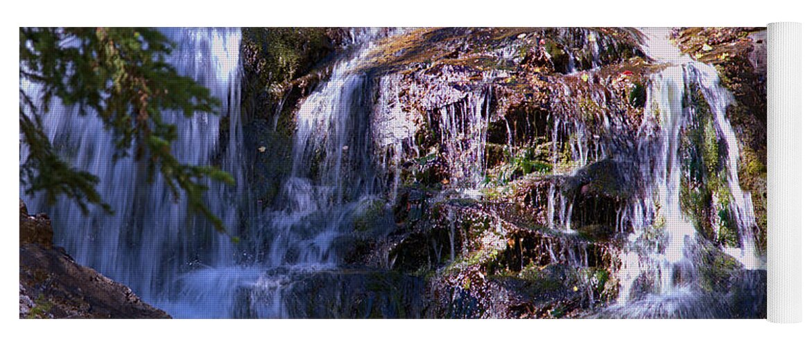 Waterfall Yoga Mat featuring the photograph Lost Creek Waterfall by Kae Cheatham