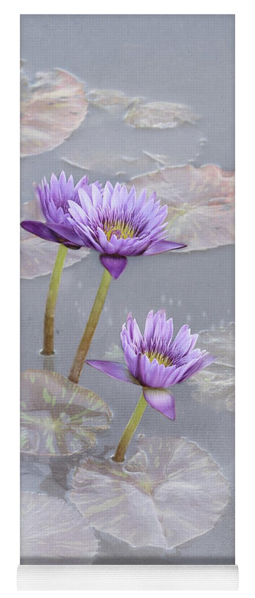 Flower Yoga Mat featuring the photograph Lotus Blossoms by Karen Lynch