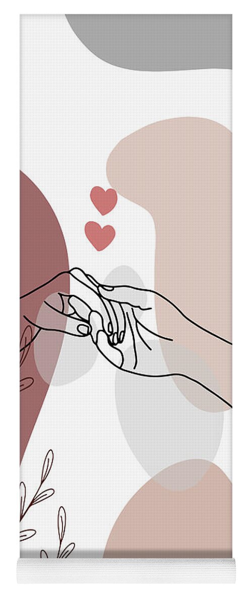 Romantic couple holding hands drawing, Valentine day drawing