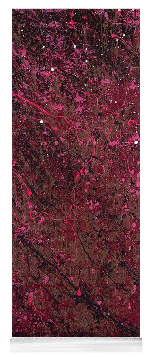 Abstract Yoga Mat featuring the painting Love Synergy by Heather Meglasson Impact Artist
