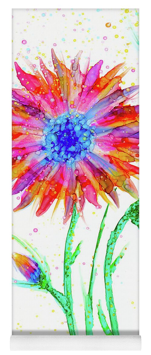 Flower Yoga Mat featuring the painting Lovely Day by Kimberly Deene Langlois