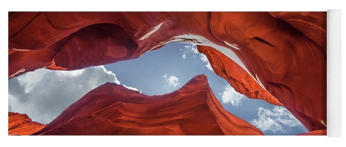 Antelope Canyon Yoga Mat featuring the photograph Lower Antelope Canyon by Rob Hemphill