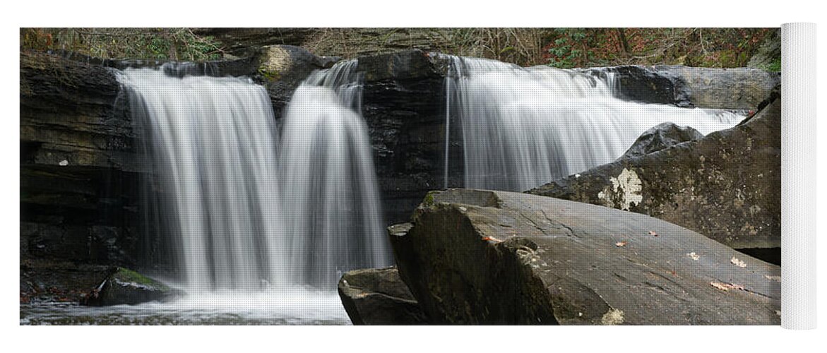 Waterfall Yoga Mat featuring the photograph Lower Potter's Falls 33 by Phil Perkins