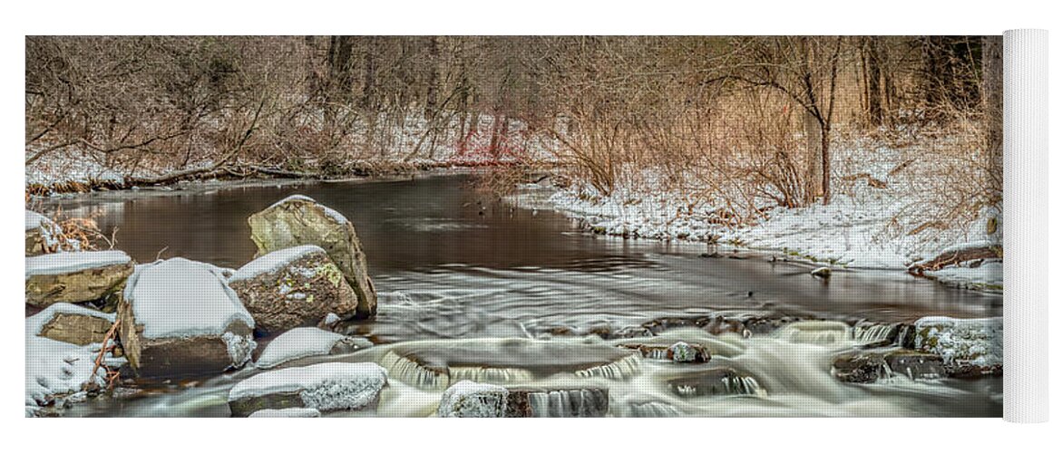 Upstate Ny Stream Yoga Mat featuring the photograph Lower Rice Creek by Rod Best