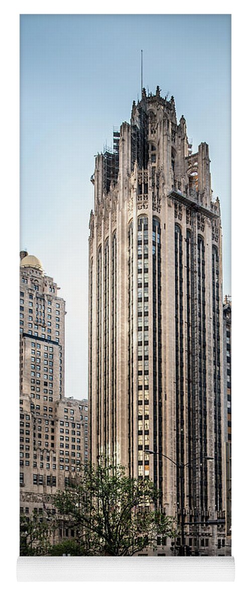 Chicago Yoga Mat featuring the photograph Magnificent Mile Morning by Greg and Chrystal Mimbs