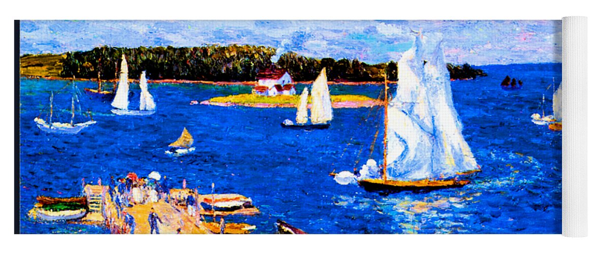 Glackens Yoga Mat featuring the painting Mahone Bay 1911 by William James Glackens