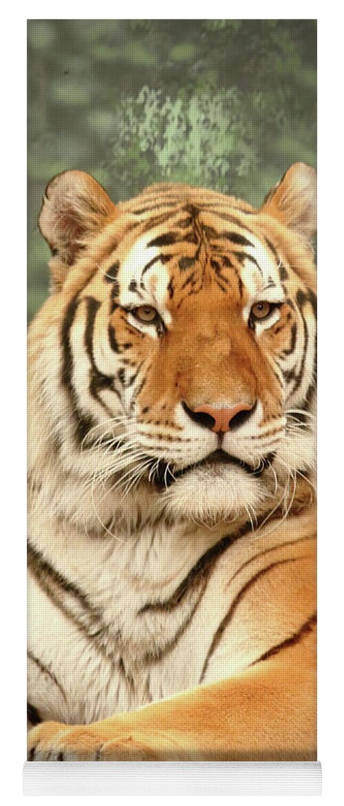 Tiger Yoga Mat featuring the photograph Majestic by Lens Art Photography By Larry Trager