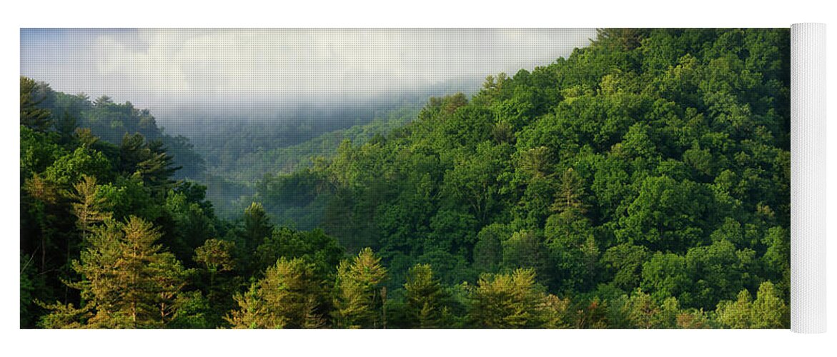 Appalachian Yoga Mat featuring the photograph Majestic Mountains of Northeast Tennessee by Shelia Hunt