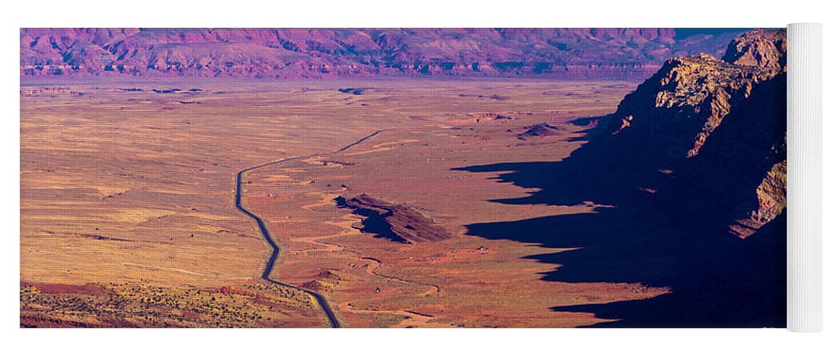 Arizona Grand Canyon Marble Cliffs Colorful Rock Landscape Vermillion Desert Fstop101 Painted Yoga Mat featuring the photograph Marble Canyon and the Vermilion Cliffs by Geno Lee