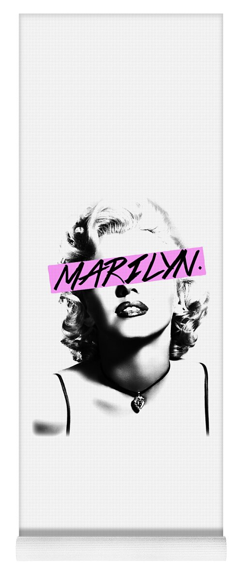 Marilyn Yoga Mat featuring the digital art Marilyn Monroe by Tany Ev