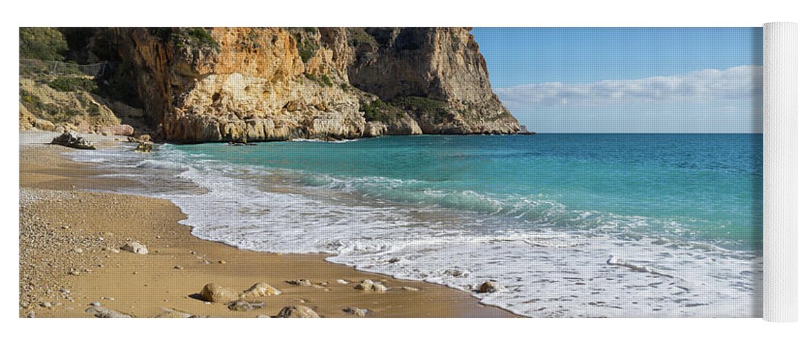 Mediterranean Yoga Mat featuring the photograph Mediterranean sunlight on the dream beach by Adriana Mueller