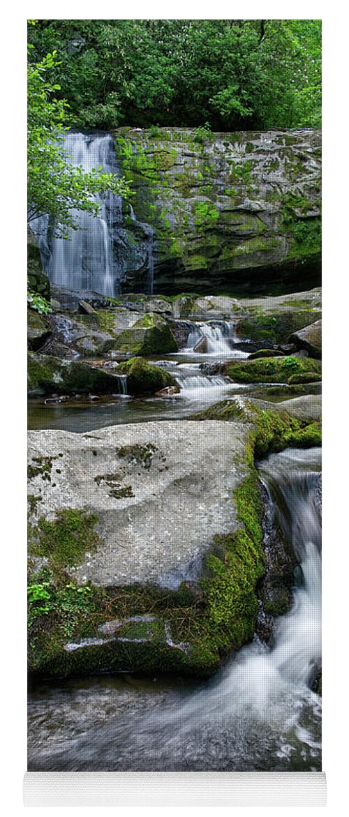 Smoky Mountains Yoga Mat featuring the photograph Meigs Falls 18 by Phil Perkins