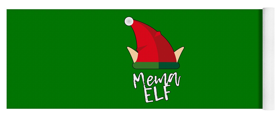 Christmas 2023 Yoga Mat featuring the digital art Mema Elf Christmas Costume by Flippin Sweet Gear