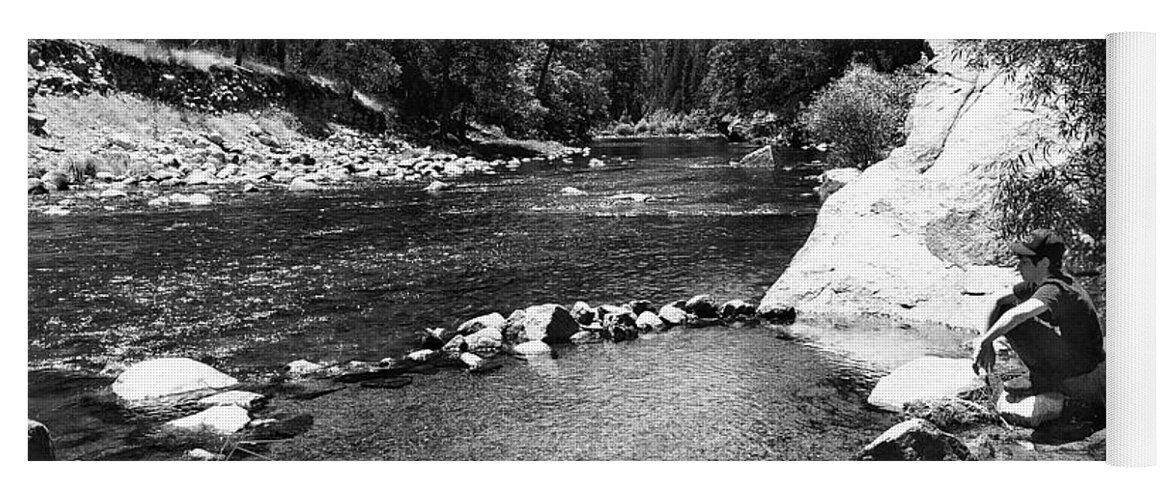 Photograph Yoga Mat featuring the photograph Merced River in Yosemite by Beverly Read