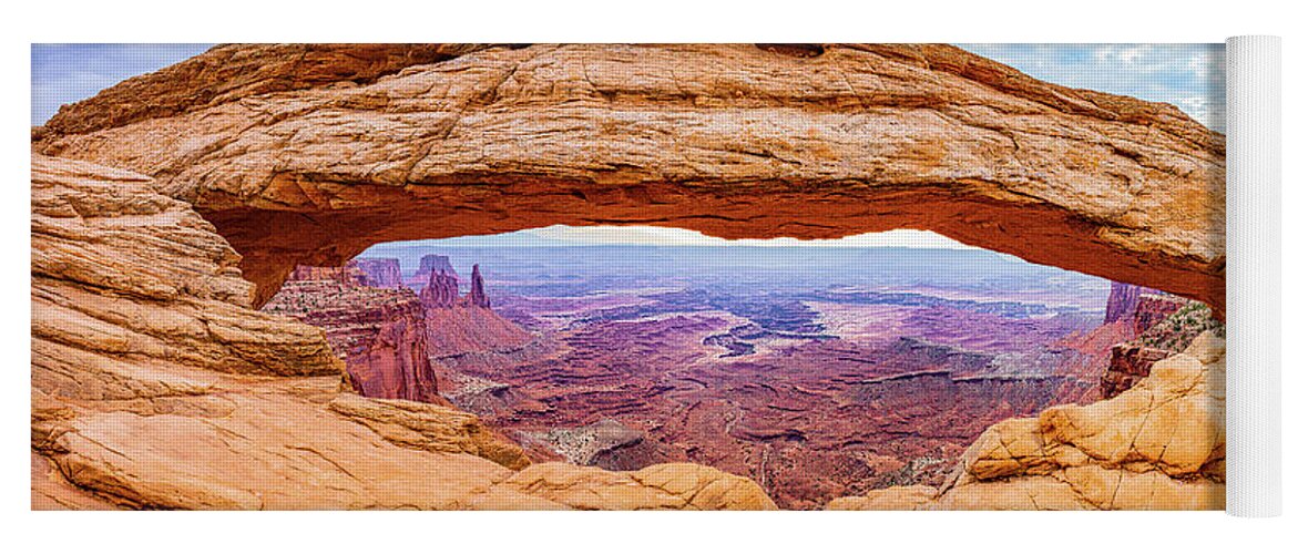 Ige08492 Yoga Mat featuring the photograph Mesa Arch by Gordon Elwell