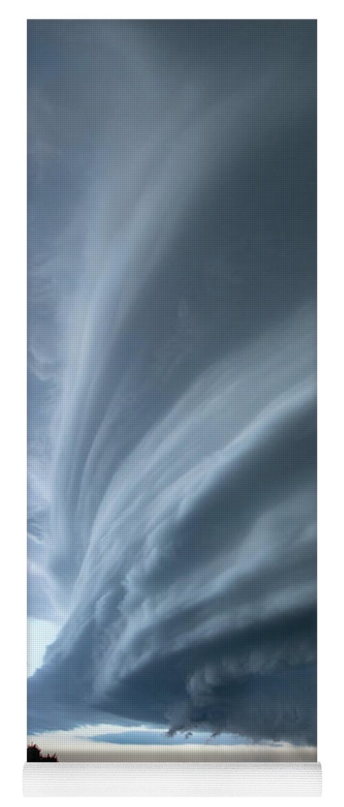 Mesocyclone Yoga Mat featuring the photograph Mesocyclone Vertical by Wesley Aston