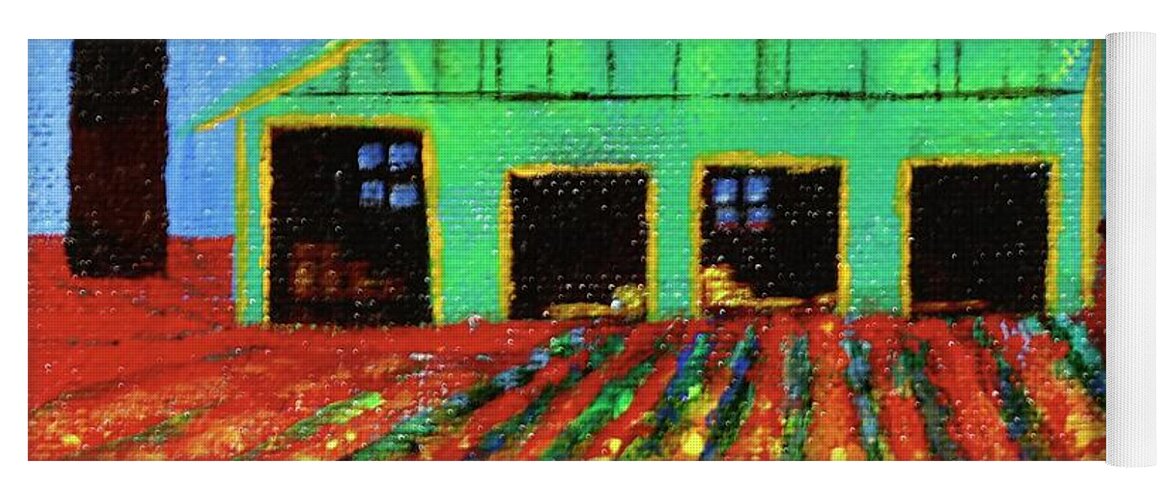 Best Seller Yoga Mat featuring the painting Midnight Color Farm by Dorsey Northrup