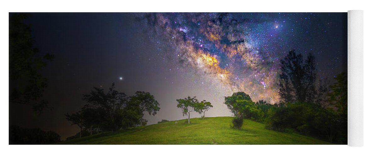 Milky Way Yoga Mat featuring the photograph Milky Way Dreams by Mark Andrew Thomas