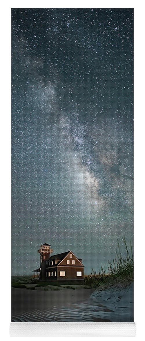  Yoga Mat featuring the photograph Milky Way over Outer Banks by Minnie Gallman