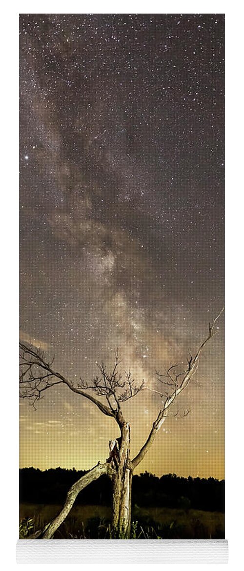 Milky Way Yoga Mat featuring the photograph Milky Way by Travis Rogers