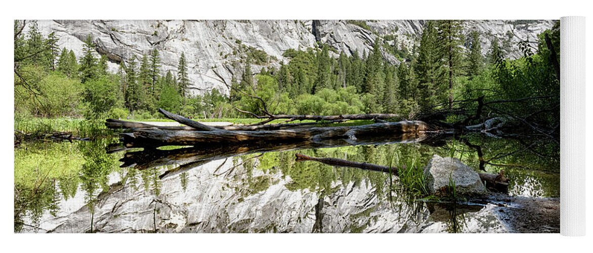 California Yoga Mat featuring the photograph Mirror Lake by Kevin Suttlehan