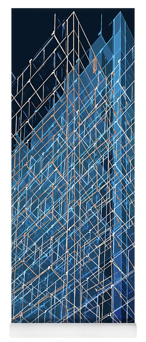 Abstract Yoga Mat featuring the photograph Modern Architectural Abstract 2 by Edward Fielding