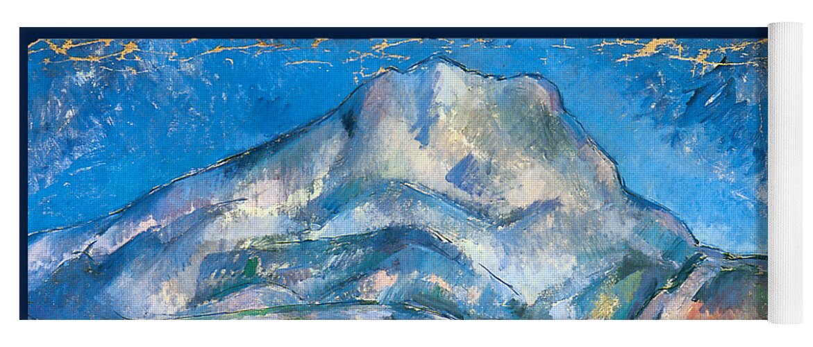 Cezanne Yoga Mat featuring the painting Monte Sainte-Victoire above the Tholonet Road 1896 by Paul Cezanne