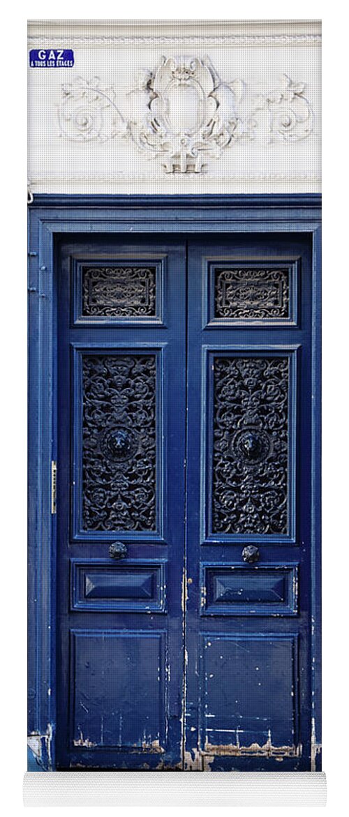 Paris Photography Yoga Mat featuring the photograph Montmartre Colors - Paris Doors by Melanie Alexandra Price