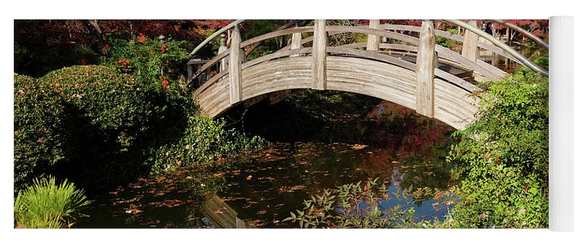 Autumn Yoga Mat featuring the photograph Moon Bridge II by Ricardo J Ruiz de Porras