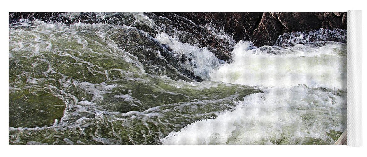 Moon River Yoga Mat featuring the photograph Moon River Waterfalls XVIII by Debbie Oppermann