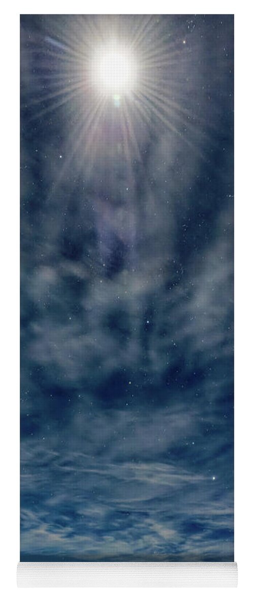 Moon Star Yoga Mat featuring the photograph Moon Star by Heidi Fickinger