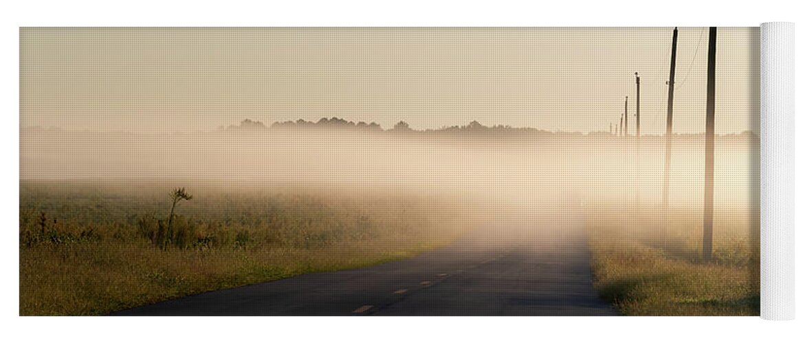 Fog Yoga Mat featuring the photograph Morning mist by William Dickman