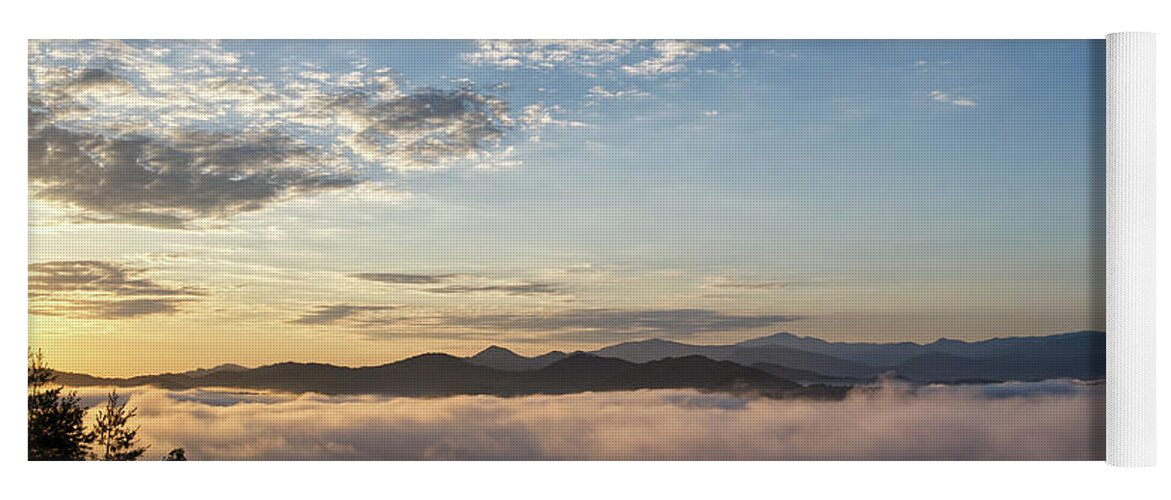 Tennessee Yoga Mat featuring the photograph Morning on the Foothills Parkway 4 by Phil Perkins
