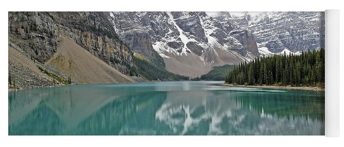 Scenery Yoga Mat featuring the photograph Morraine Lake - Banff National Park - Alberta - Canada by Paolo Signorini