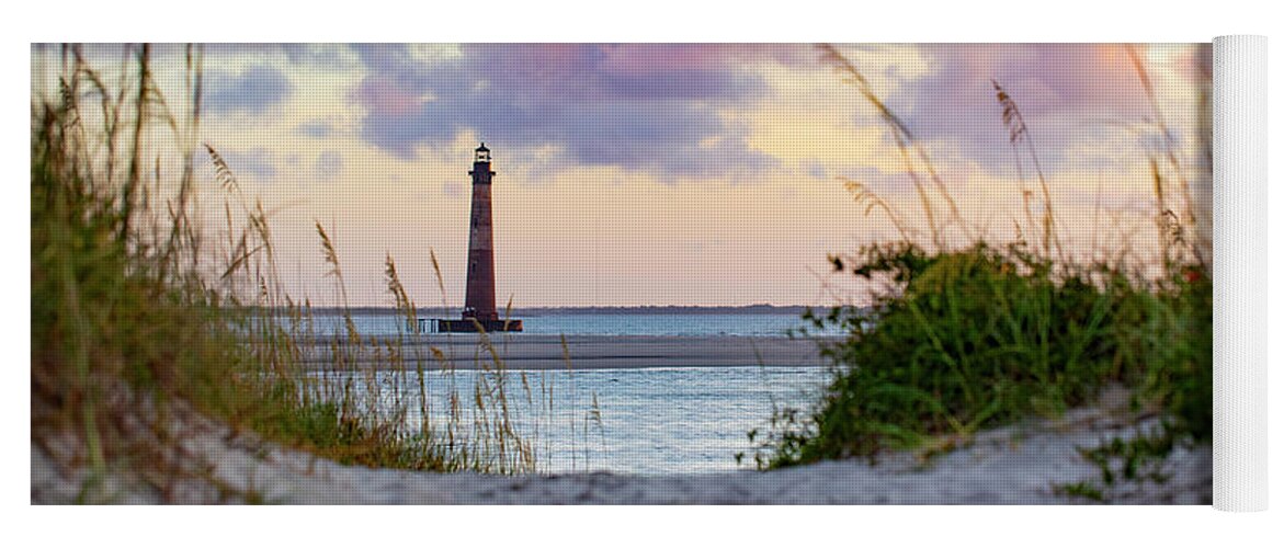 Wall Art Yoga Mat featuring the photograph Morris Island Lighthouse 2 by Marlo Horne