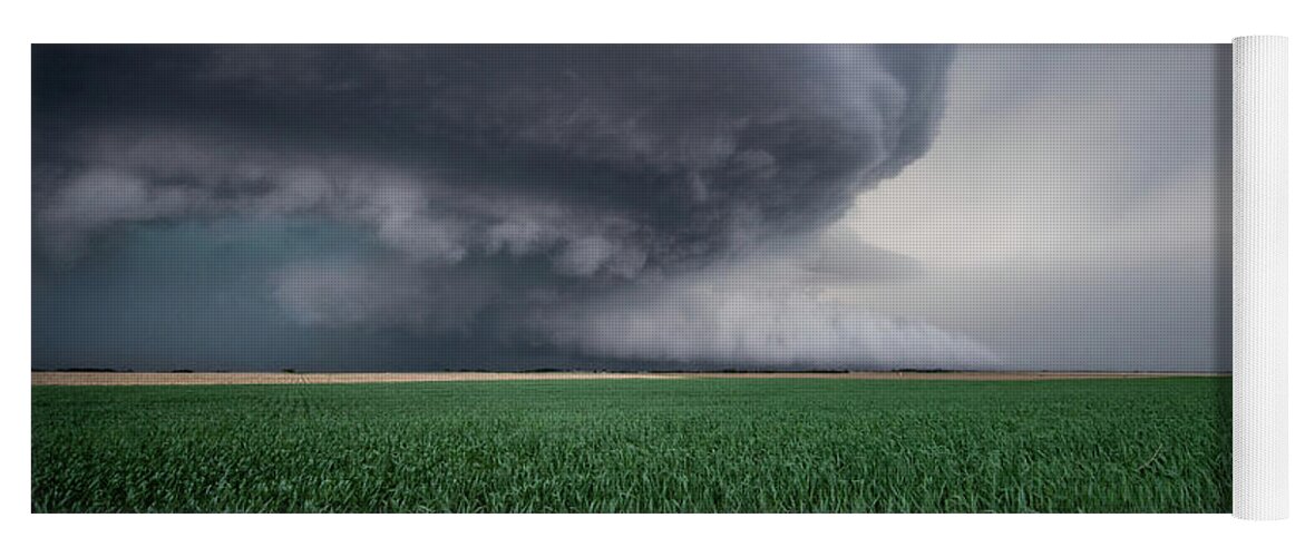 Mesocyclone Yoga Mat featuring the photograph Mothership Storm by Wesley Aston