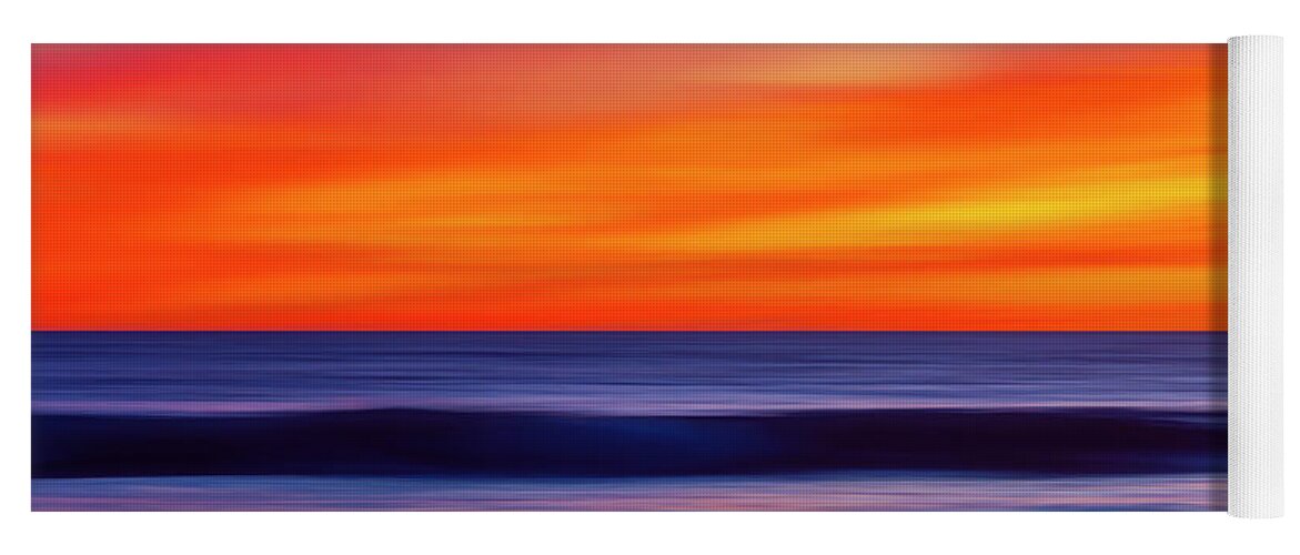 Pan Blur Yoga Mat featuring the photograph Motion of the Ocean by Rich Cruse