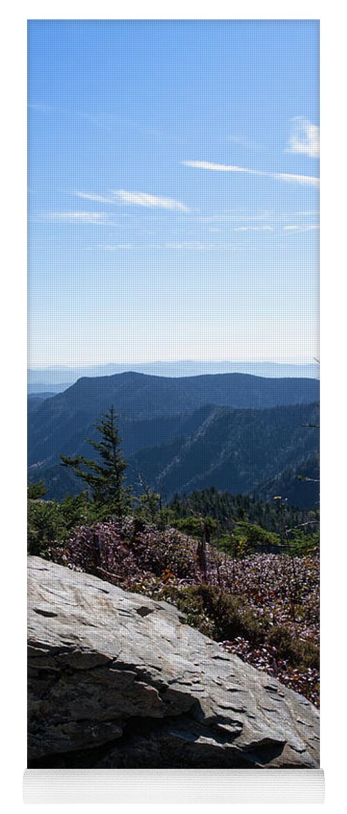 Smoky Mountains Yoga Mat featuring the photograph Mount LeConte 37 by Phil Perkins