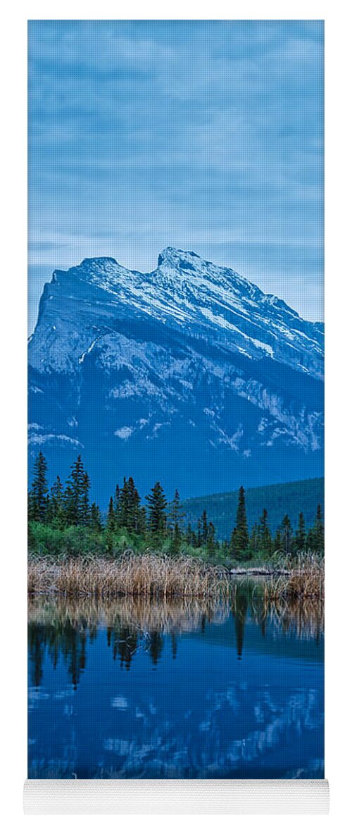 Alberta Yoga Mat featuring the photograph Mount Rundle, Banff, Alberta by Rick Deacon
