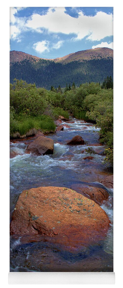 Mountains Yoga Mat featuring the photograph Mountain Creek by Bob Falcone