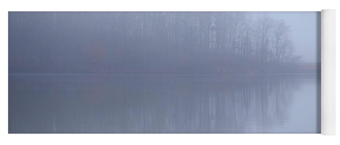 Foggy Yoga Mat featuring the photograph Mystery Morning by Karen Cox