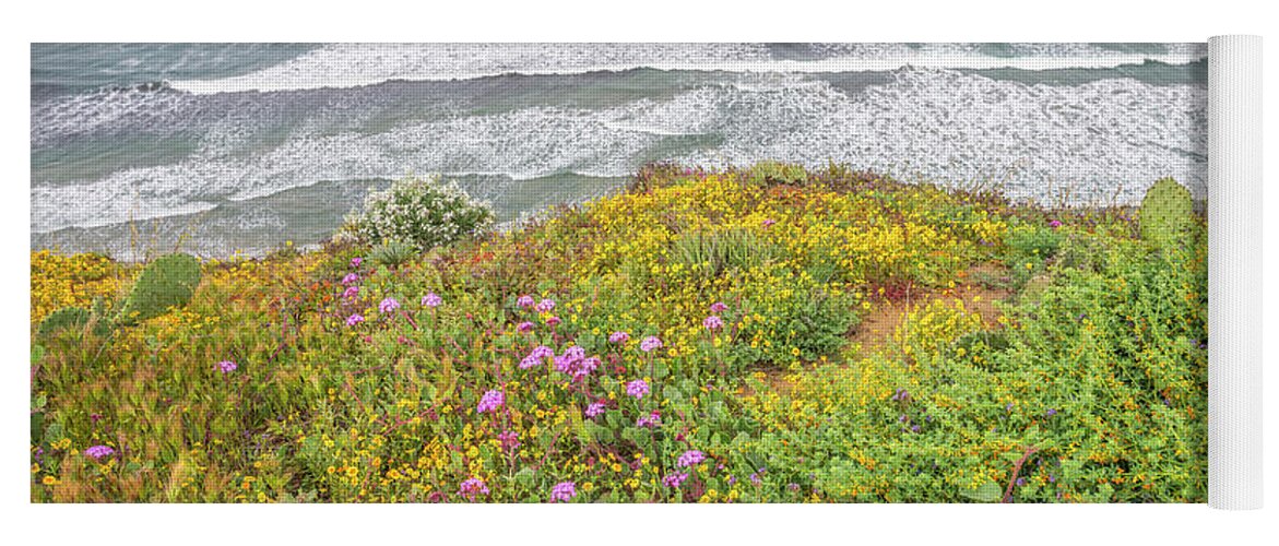 La Jolla Yoga Mat featuring the photograph Nature's Garden Above The Sea by Joseph S Giacalone