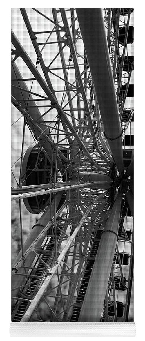 Navy Pier Ferris Wheel Yoga Mat featuring the photograph Navy Pier Ferris wheel by Trish Hale