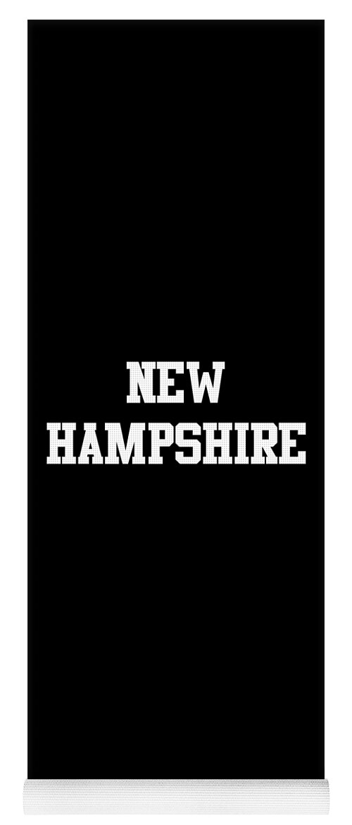 Funny Yoga Mat featuring the digital art New Hampshire by Flippin Sweet Gear