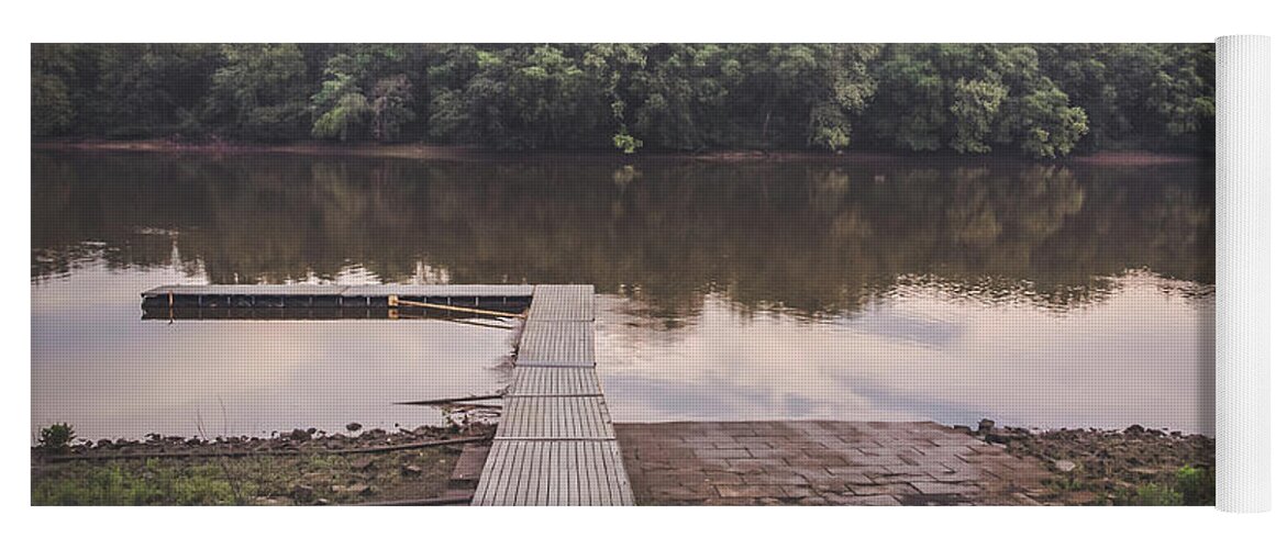 Boat Ramp Yoga Mat featuring the photograph No Bare Feet by Steve Stanger