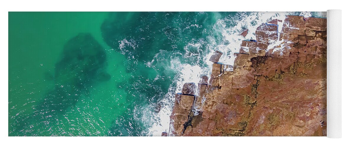 Beach Yoga Mat featuring the photograph North Narrabeen Headland by Andre Petrov