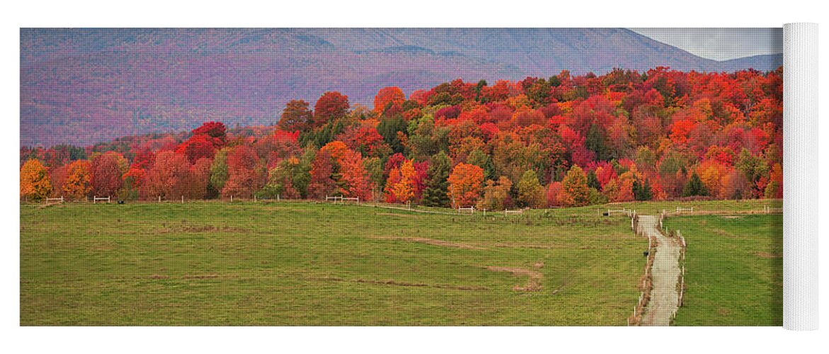 Fall Yoga Mat featuring the photograph Northern Vermont Fall by Tim Kirchoff