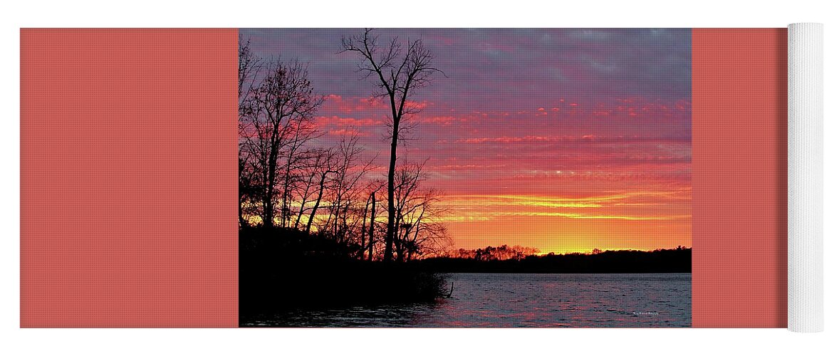 Landscape Yoga Mat featuring the photograph November Sunset by Mary Walchuck