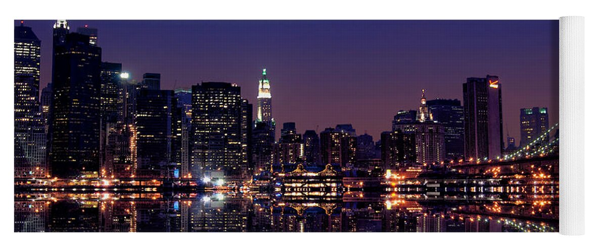 New York City Yoga Mat featuring the photograph NYC Skyline New York City USA by Sabine Jacobs